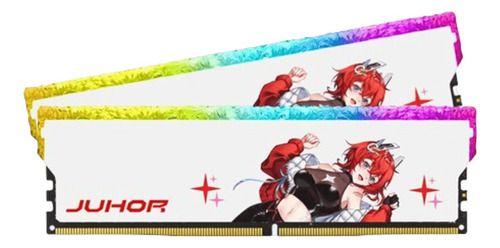 JUHOR DDR5 16GB 6400MHz 2枚セット Memória Ram Ddr5 Juhor 1x16gb 6400 Mhz Rgb 16gb - Memória RAM